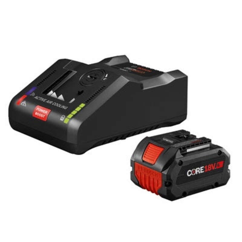 Bosch GXS18V-19N16 CORE18V High Power Starter Kit with (1) CORE18V 6 Ah High Power Battery and (1) GAL18V-160C 18V Turbo Battery Charger