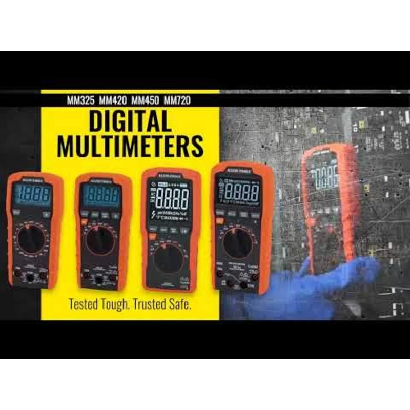 Klein Tools MM325 Digital Multimeter, Manual-Ranging, 600V