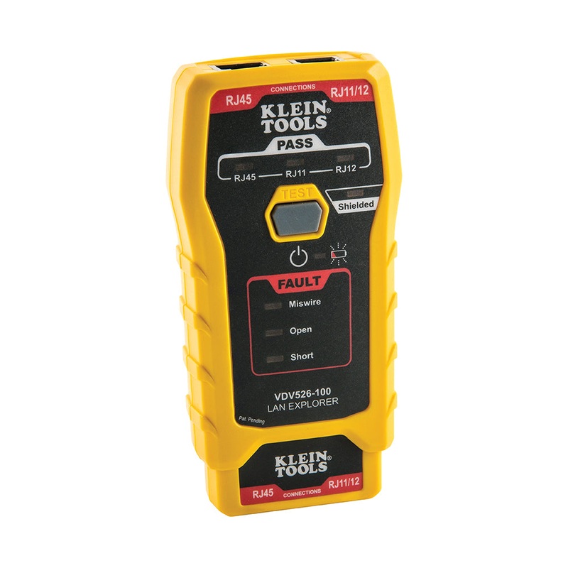 Klein Tools VDV526-100 Network Cable Tester, Lan Explorer Data Cable Tester With Remote