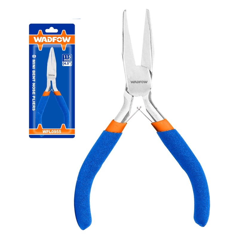 Wadfow WPL0955 Mini Bent Nose Pliers 4.5"