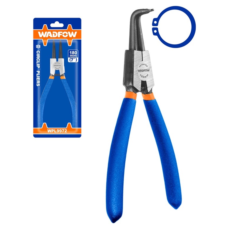 Wadfow WPL9972 Bent Circlip Pliers 7"(External)
