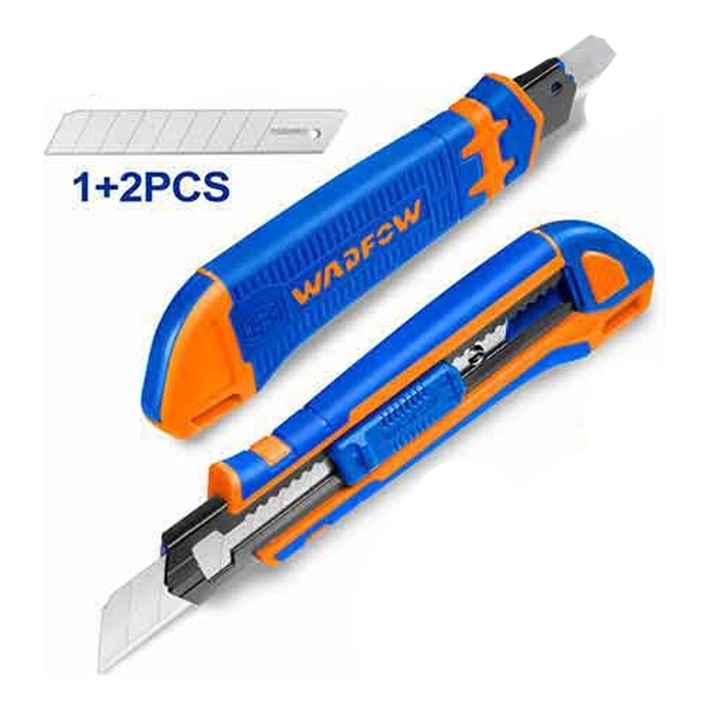 Wadfow WSK8618 Snap-off Blade Knife 18x100MM with 3-Blade