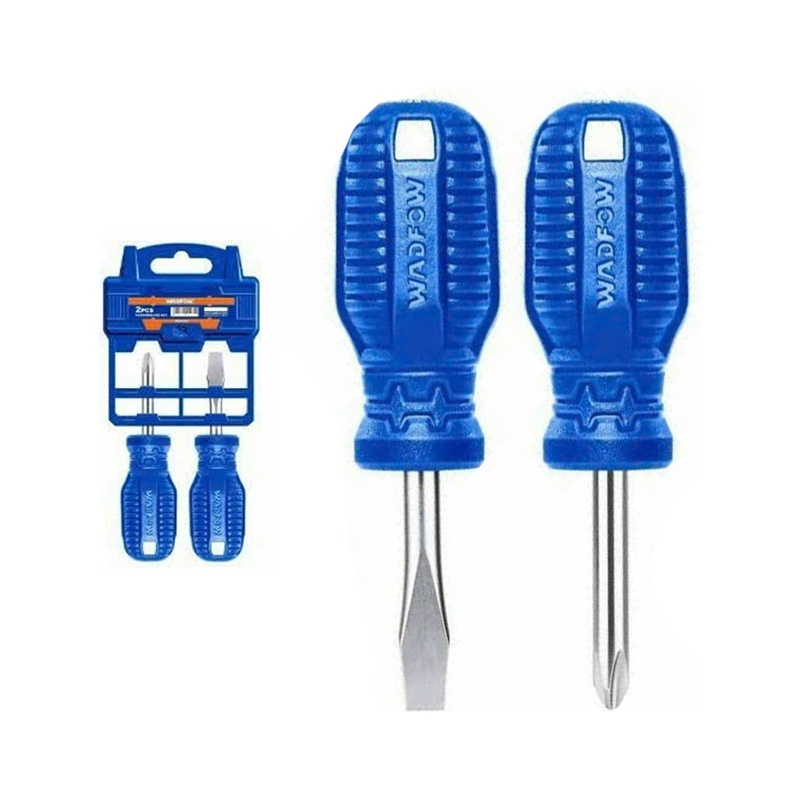 Wadfow WSS2202 Stubby Screwdriver Set 2Pcs