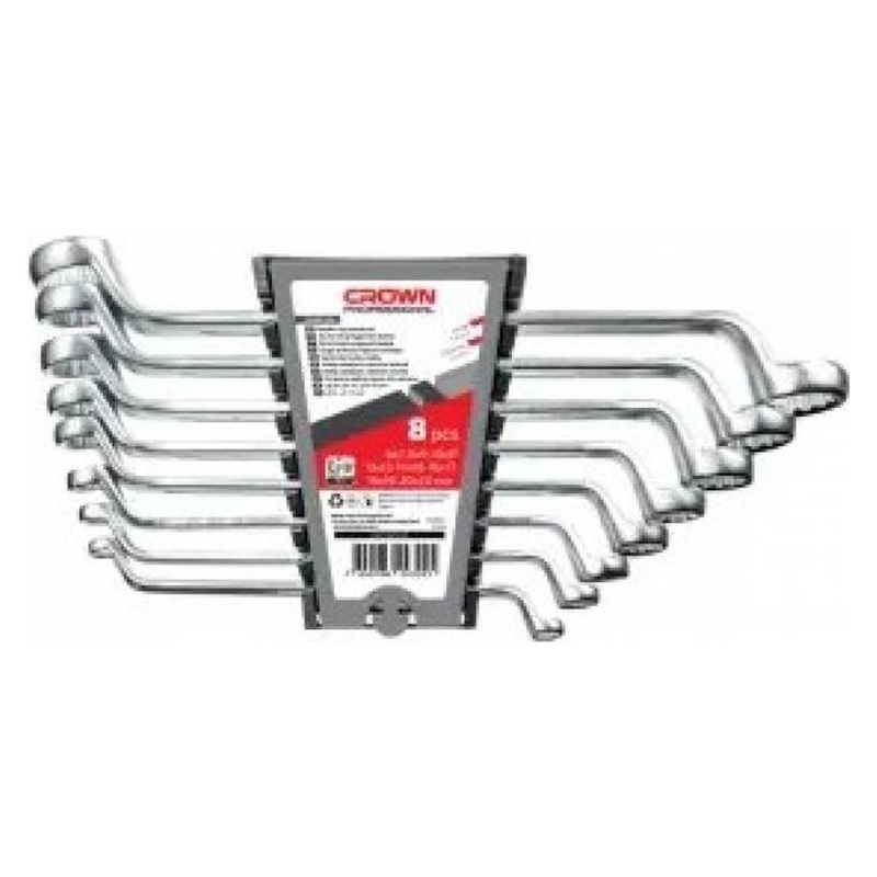 Crown CPHWR-XA8 Offset Ring Spanner / Box Wrench Set