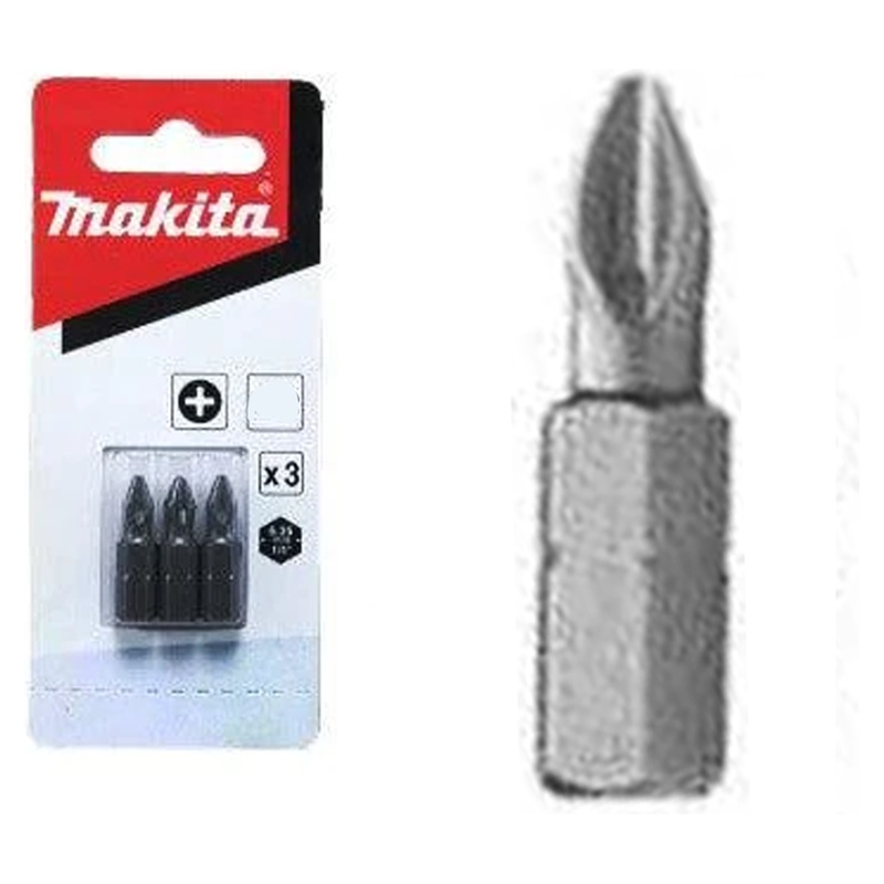 Makita 798314-6 Phillips Screw Bit set 3pcs C-Type (PH3)