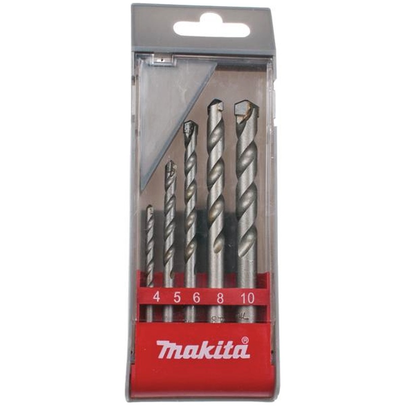 Makita D-05175 TCT Masonry / Concrete Drill Bit Set (5pcs)