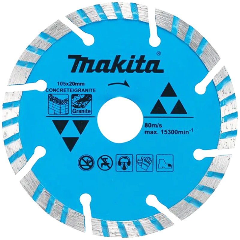 Makita D-44339 Diamond Cut off Wheel 7" Corrugated/Segmented (Dry)