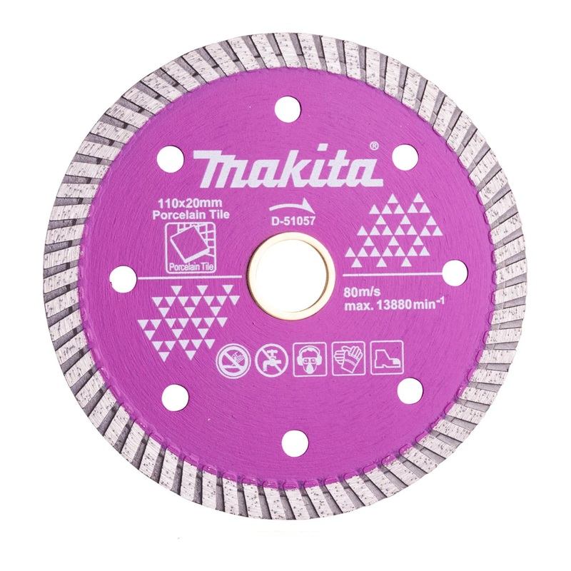 Makita D-51057 Diamond Cut off Wheel 4" Corrugated (Dry)