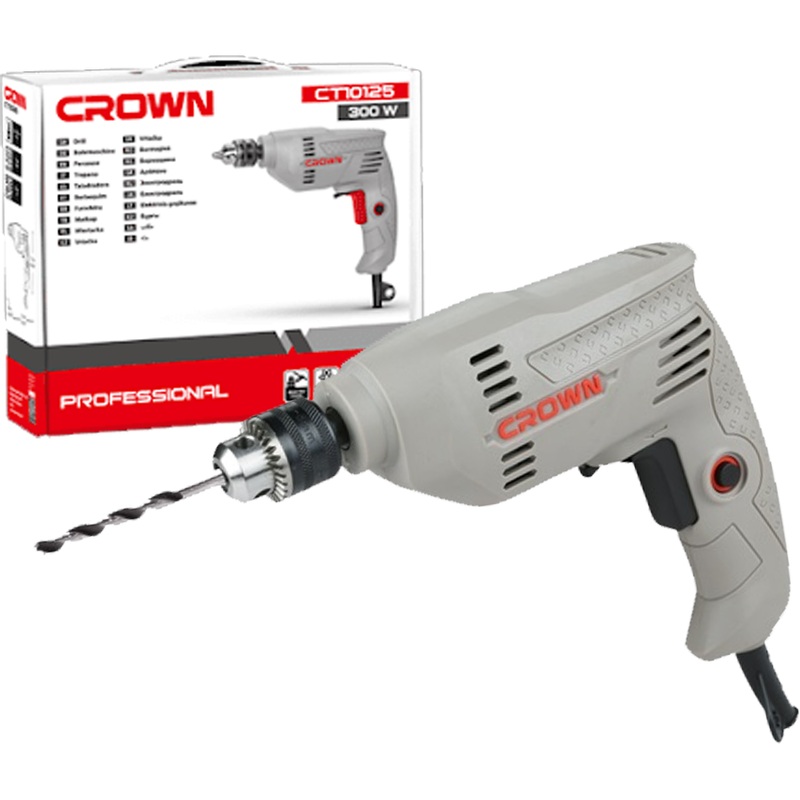 Crown CT10125 Electric Drill 300W