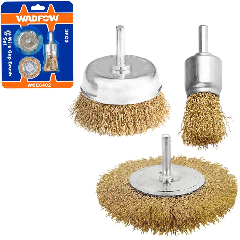 Wadfow WCE6402 Wire Brush Set 3Pcs