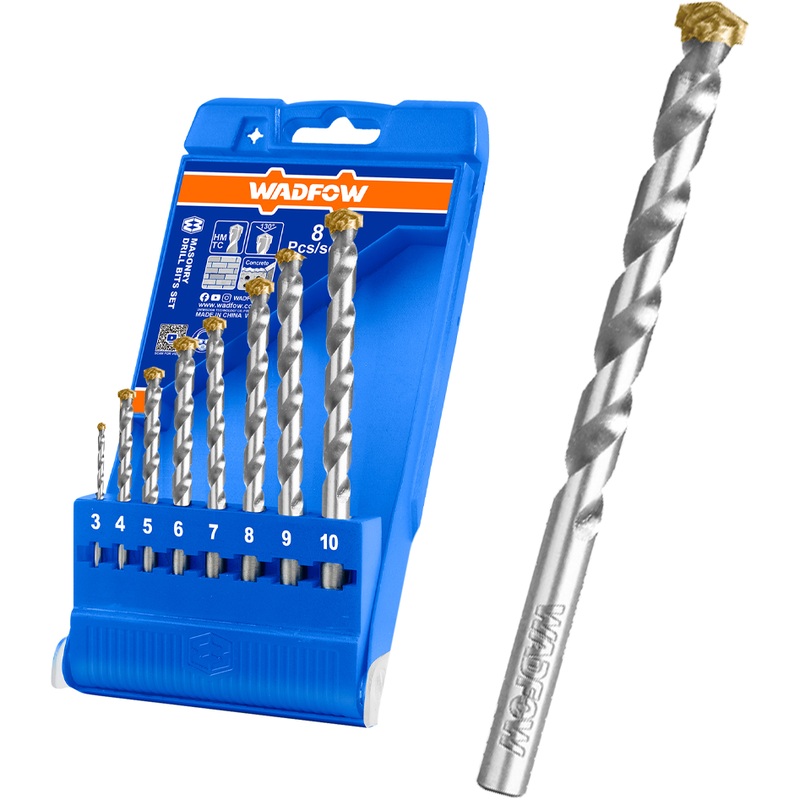 Wadfow WMJ6B08 Masonry Drill Bits 8Pcs