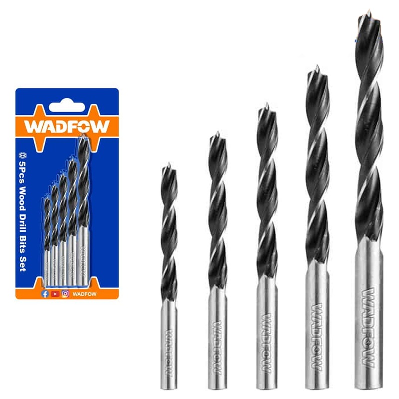 Wadfow WSJ3K01 Wood Drill Bit Set 5Pcs