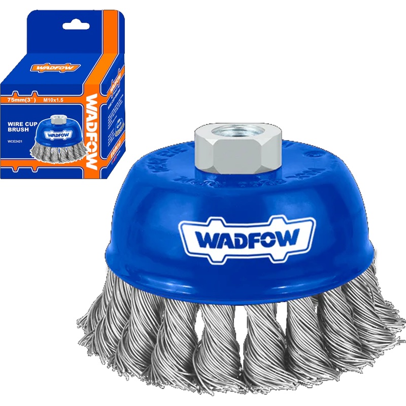 Wadfow WCE2421 Wire Cup Brush Twisted
