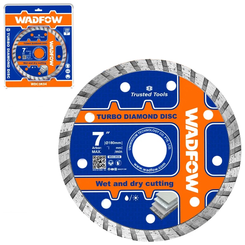 Wadfow WDC3K04 Turbo Diamond Disc 7"