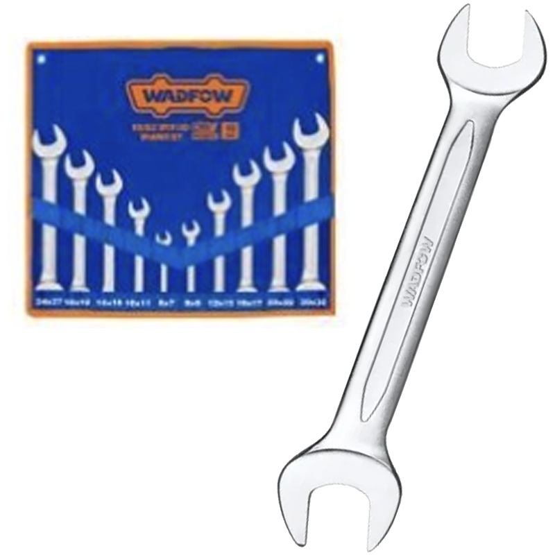 Wadfow WDS2M10 Double Open End Spanner Set 10Pcs