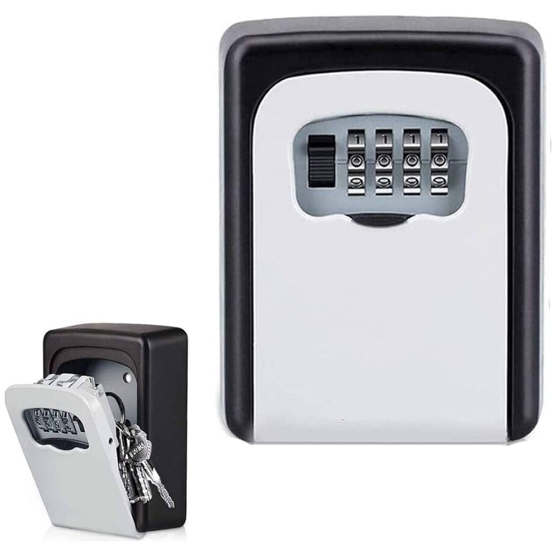 Wadfow WKFB1119 4-Digit Combination Key Safe Box