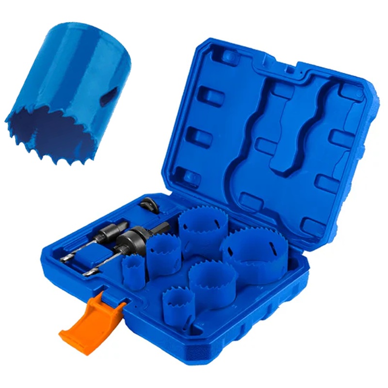 Wadfow WKJ3491 Plumbers Bi-Metal Hole Saw Set 9pcs