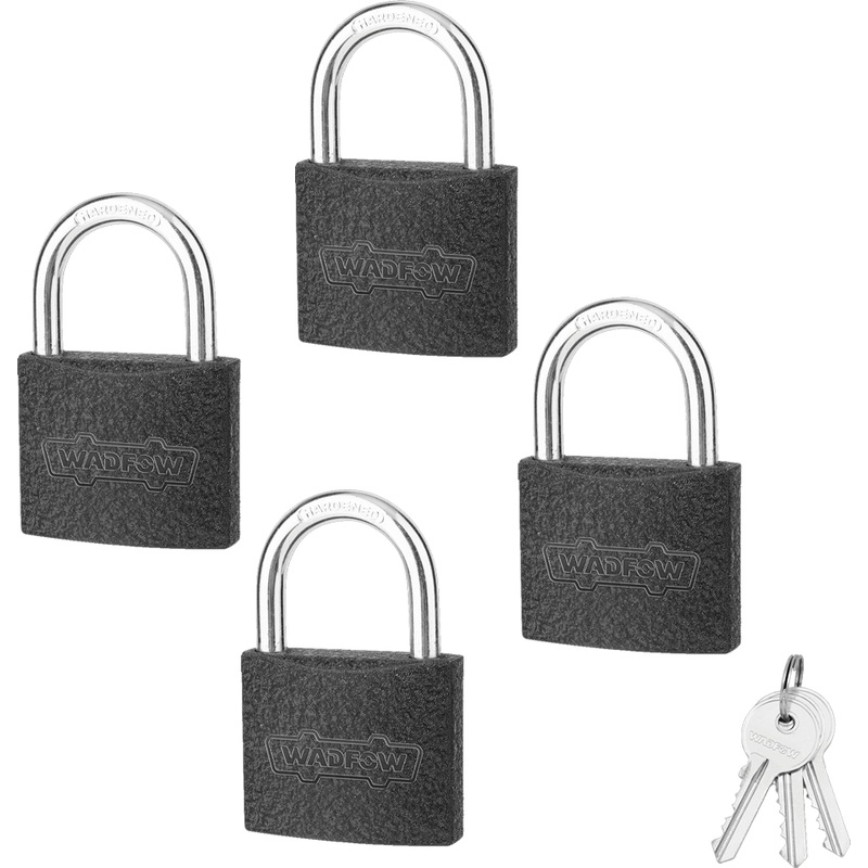 Wadfow WPD5444 Iron Padlock Set 38MM 4Pcs-Key-Alike