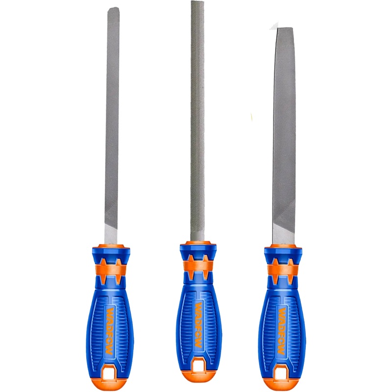 Wadfow WSF1403 Wood File 8" Set 3Pcs