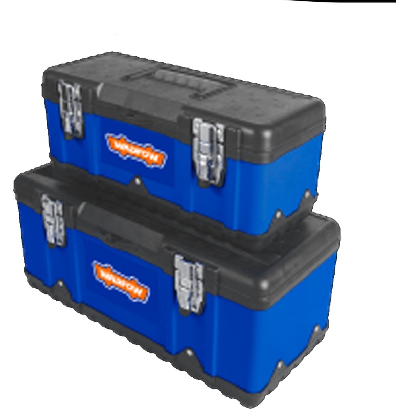 Wadfow WTB6A02 Plastic & Steel Tool Box 2Pcs