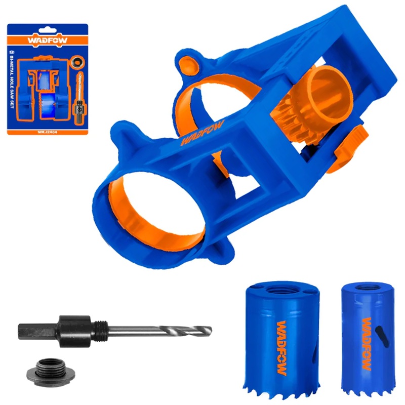 Wadfow WKJ2404 Lock Installation Hole Saw Set 4 Pcs