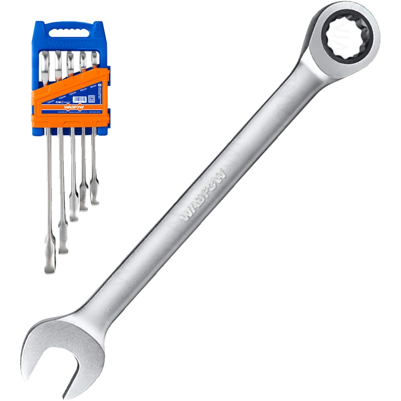 Wadfow WSP4205 Rachet Spanner Set 5Pcs 8-14mm