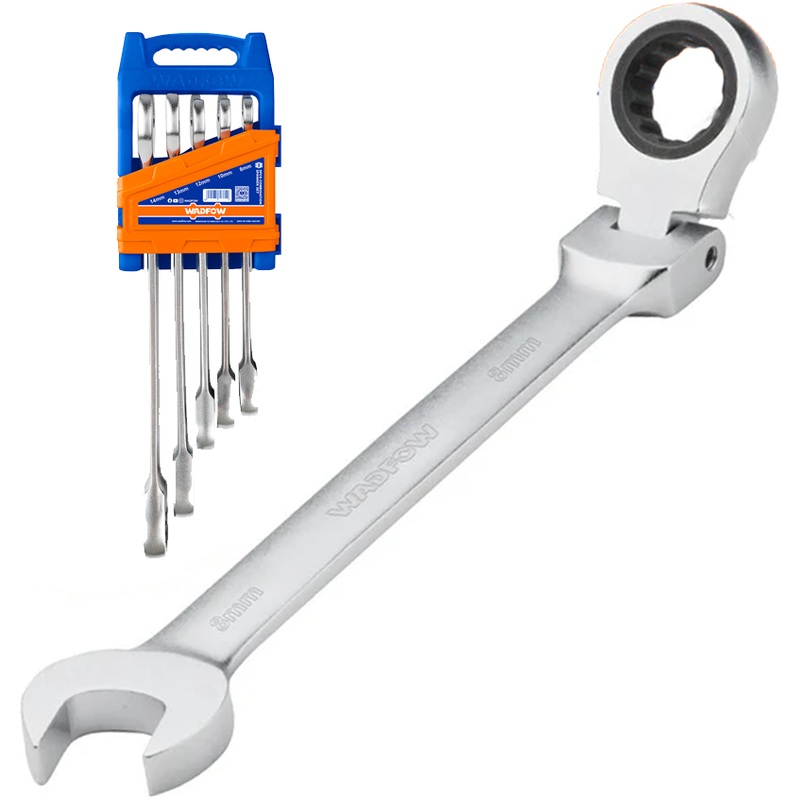 Wadfow WSP5205 Flexible Rachet Spanner Set 5Pcs 8-14mm