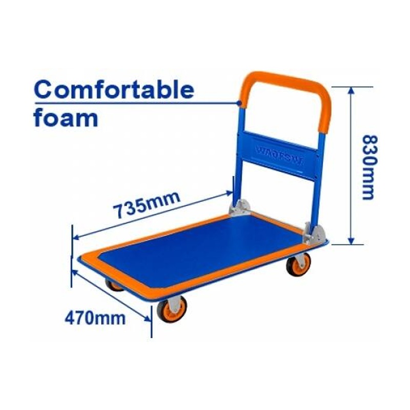 Wadfow WWB1315 Foldable  Platform Hand Trolley 150Kg
