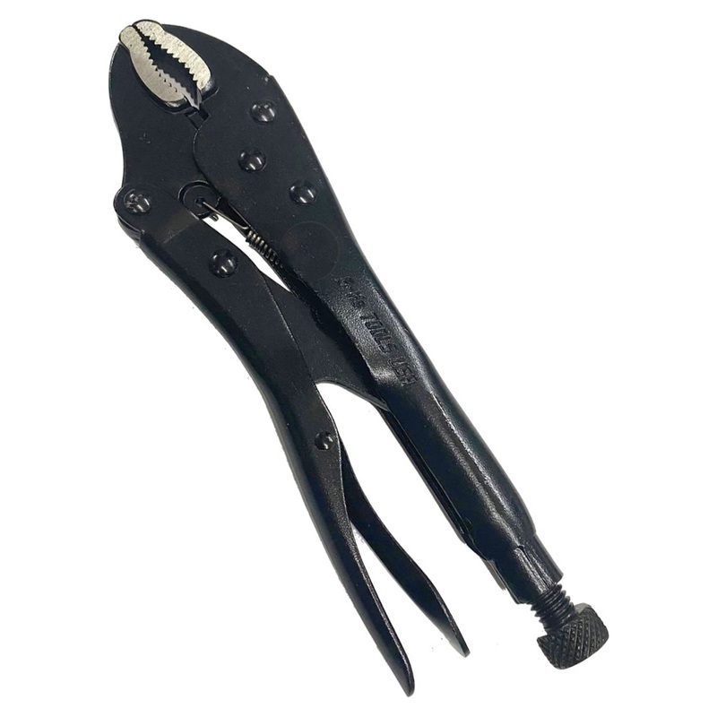 S-Ks 10AFNW-BLACK Vise Grip Locking Pliers 10" Curved Jaw with Wire Cutter (Black Finish)