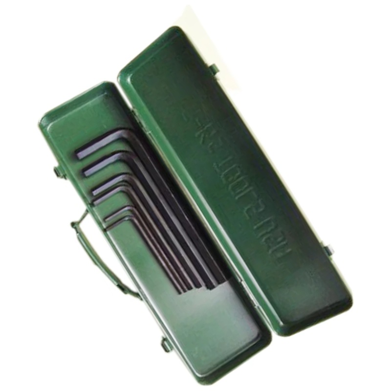 S-Ks Extra Long Arm Hex Allen Wrench Set with Metal Case (Black Finish)