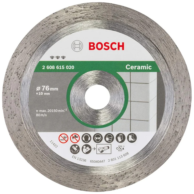 Bosch Diamond Cutting Disc for Ceramic / Tiles 3" (2608615020)