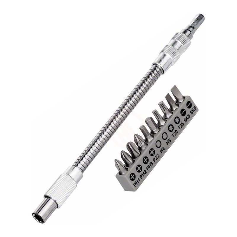 Bosch Screw bit with Flexible Metal Extension Set 11pcs (2608522376)