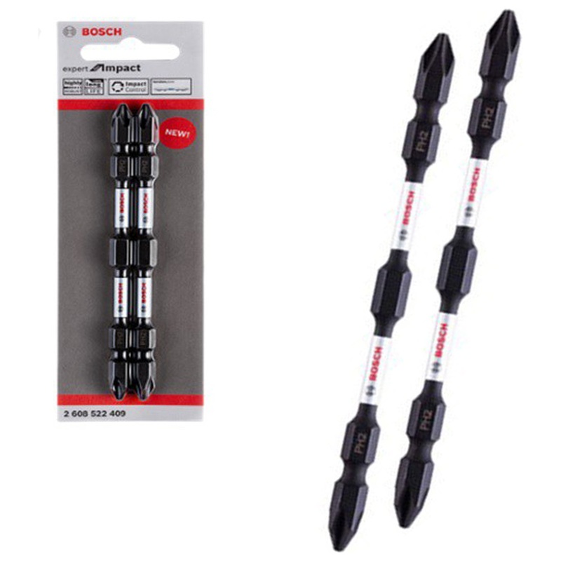 Bosch Impact Double-Ended Philips Screw Bits PH2 110mm (2608522409)