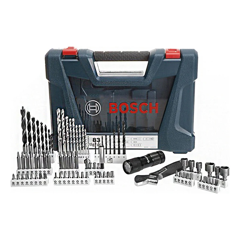 Bosch V-line Premium Combination Drill bits, Screw Bits and Accessory Set 83Pcs (2607017403)
