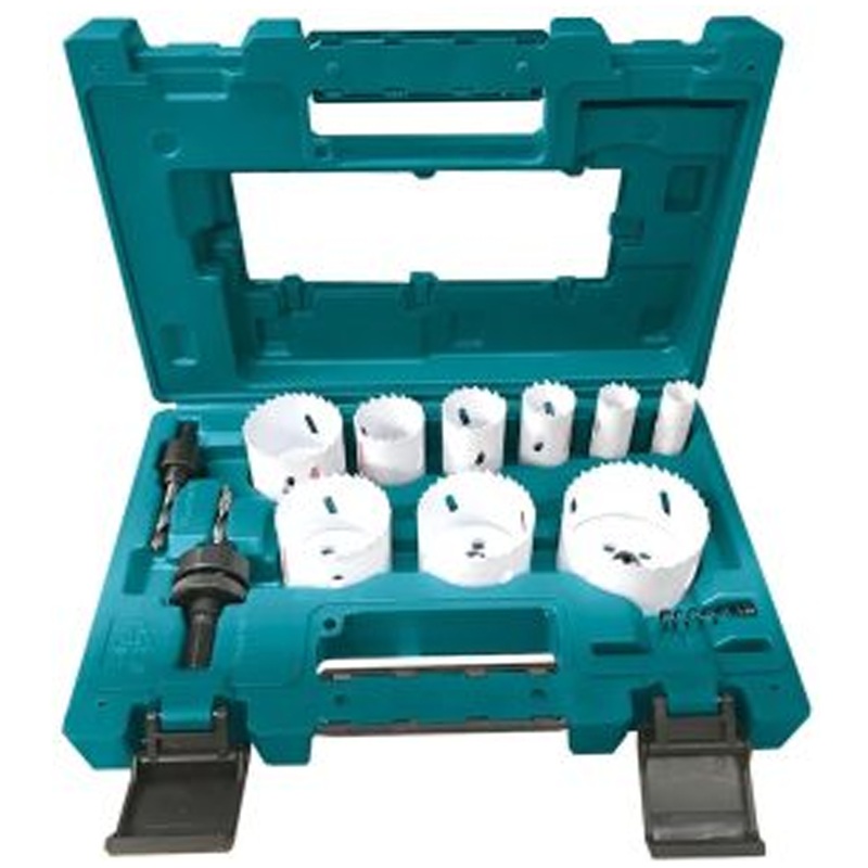 Makita D-63987 Bi-Metal Hole Saw Drill Bit Electrician Tool Set 12Pcs