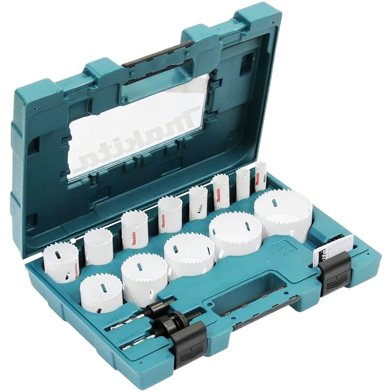 Makita  D-63993 Bi-Metal Hole Saw Drill Bit General Use Tool Set 16Pcs