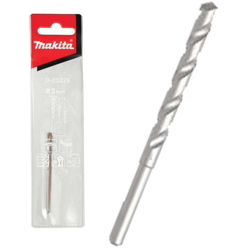 Makita TCT Masonry Drill Bit Straight Shank