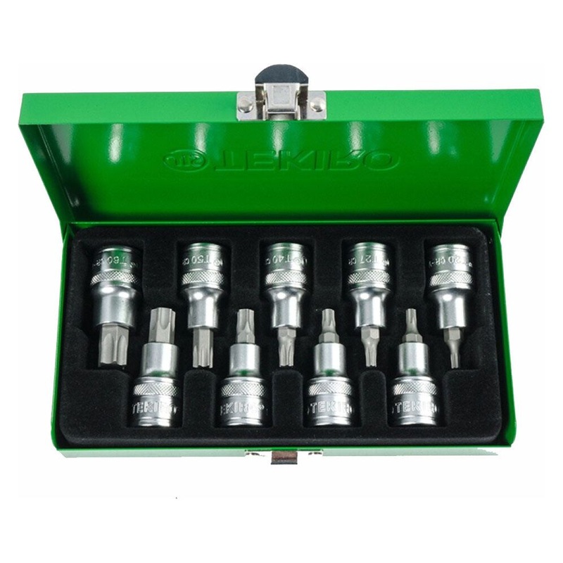 Tekiro SC-SB0636 1/2" DR. Star Socket Bit Set 9Pcs