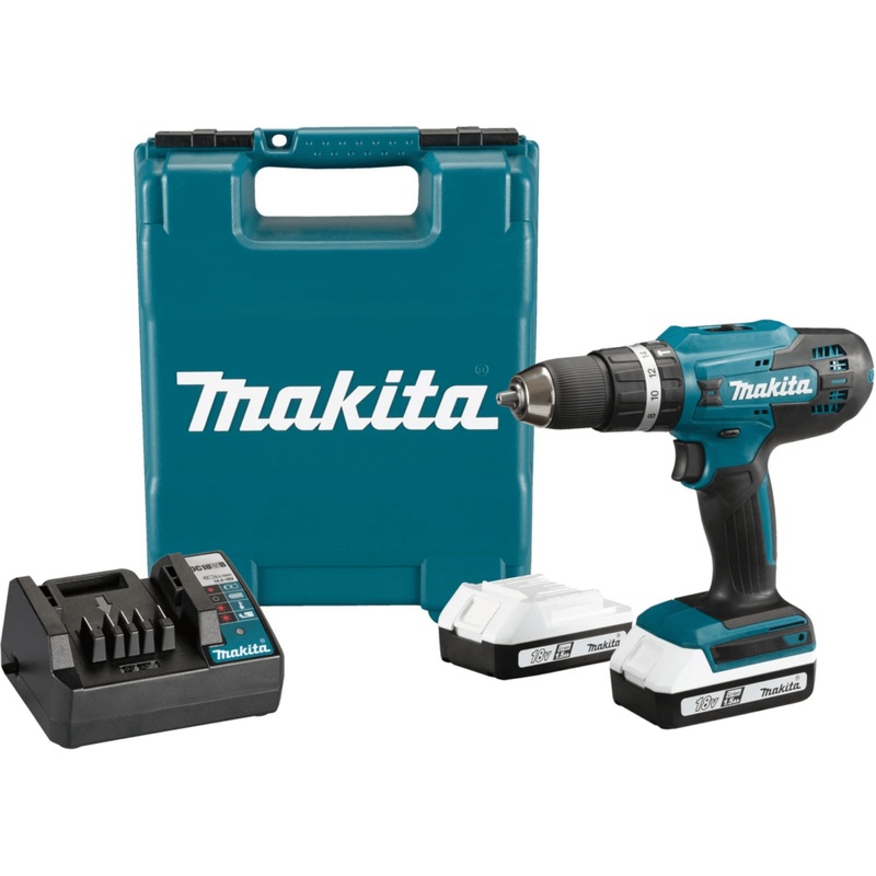 Makita HP488D003 18V Cordless Hammer Drill 13mm (G-Series) [Kit] [1.5Ah]