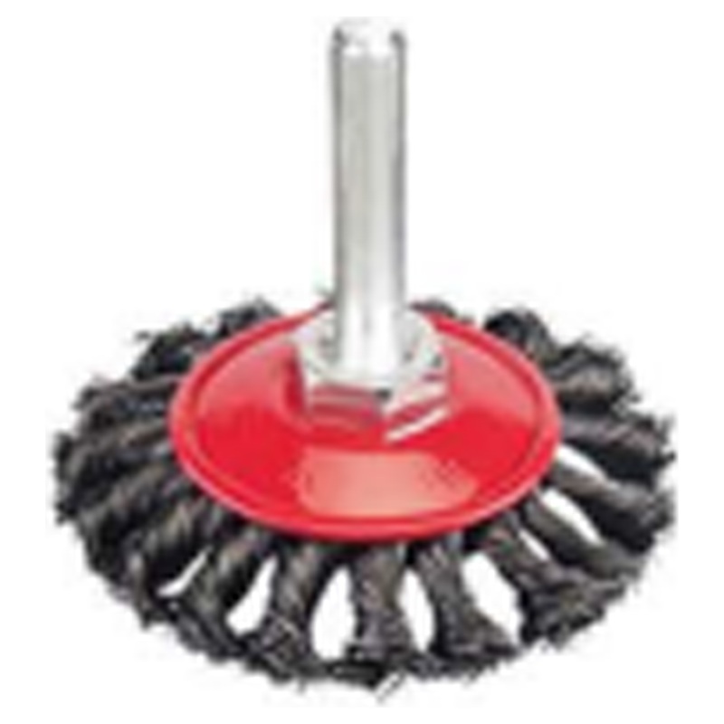 Maxsell MBK-7410 Circular Knotted Wire Brush 4" with 1/4 Shank