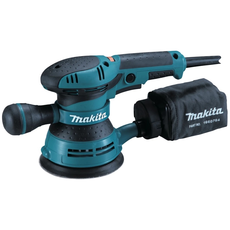 Makita BO5041 Random Orbit Sander 5" with Built-In Dust Extraction System 300W (Variable)