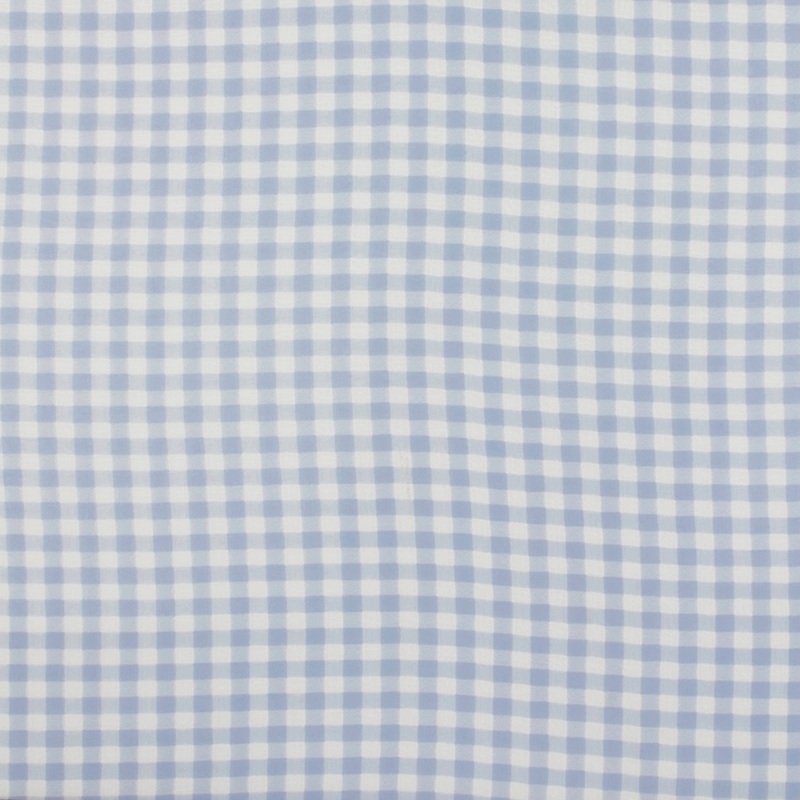 Crepe Chiffon - DAISY - Medium Checks - Blue