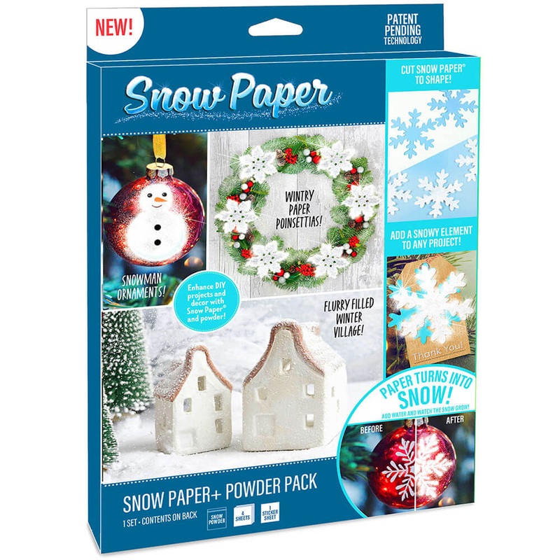 Papier de neige et poudre plus pack